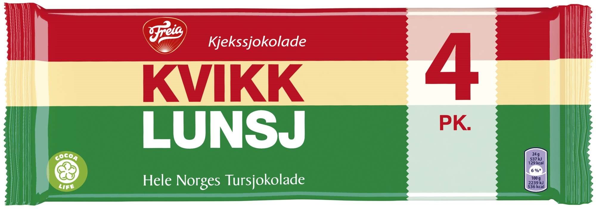 Kvikk lunsj 4pk  188g