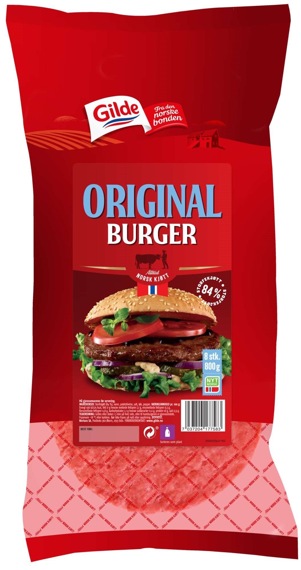 Original burger 800g