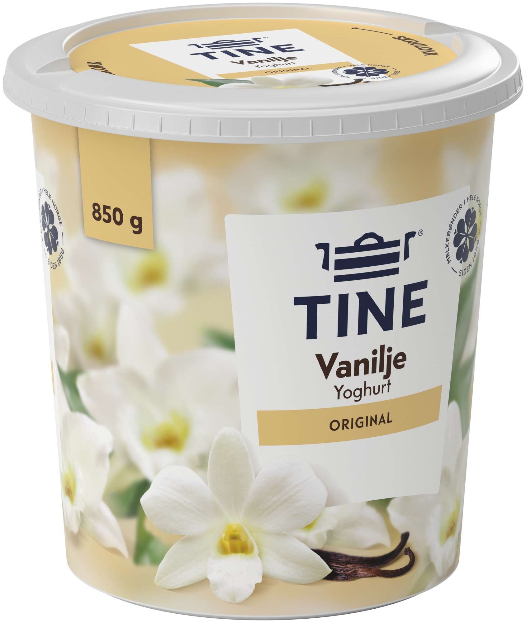 Tine yoghurt vanilje    850g