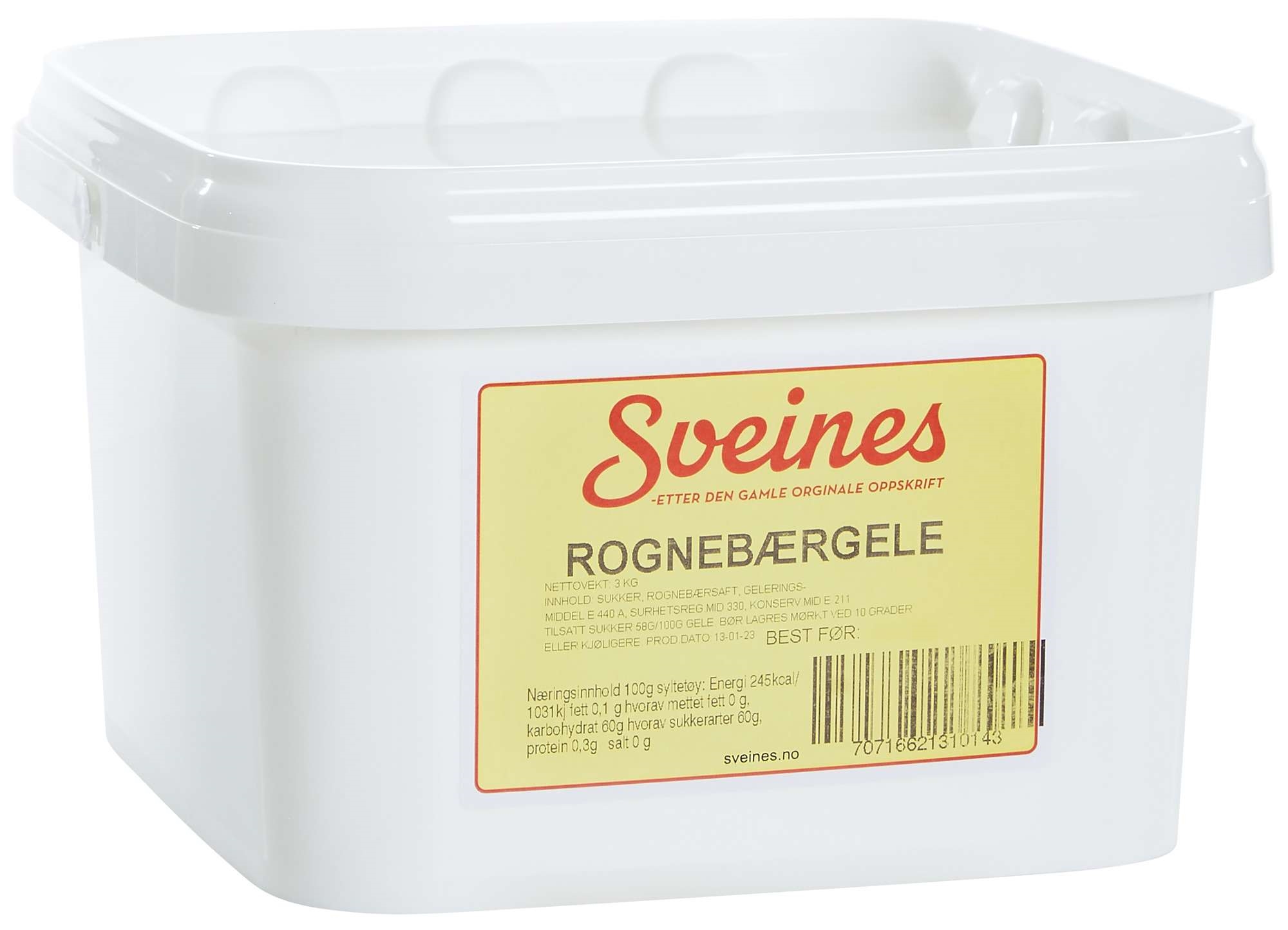 Rognebærgele            3kg