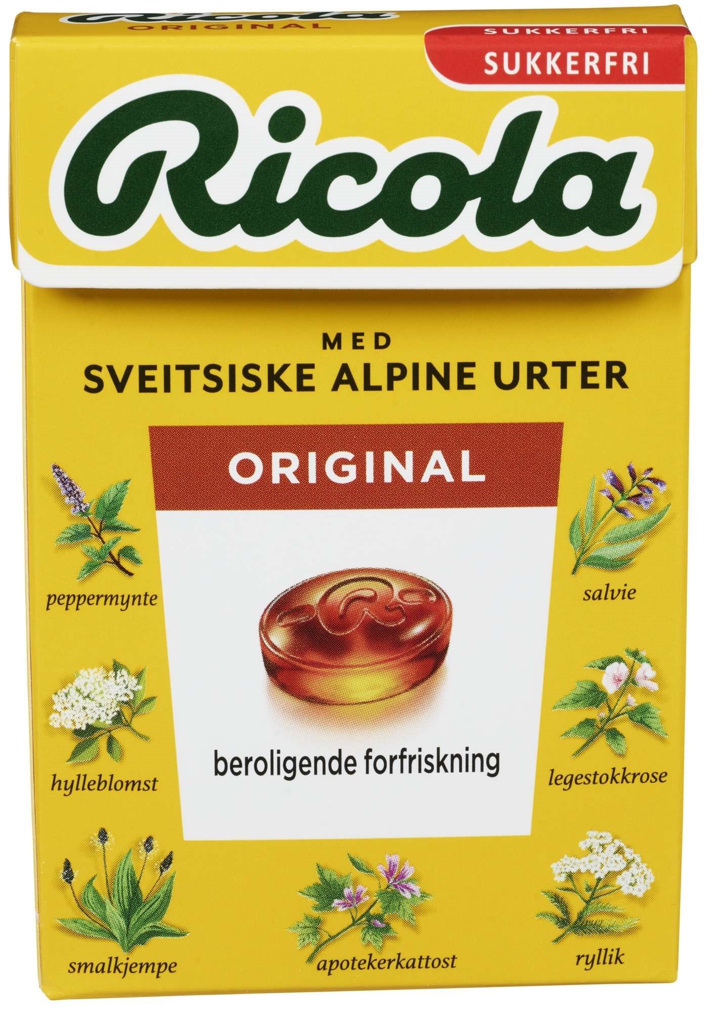 Ricola original sukkerfri 50g