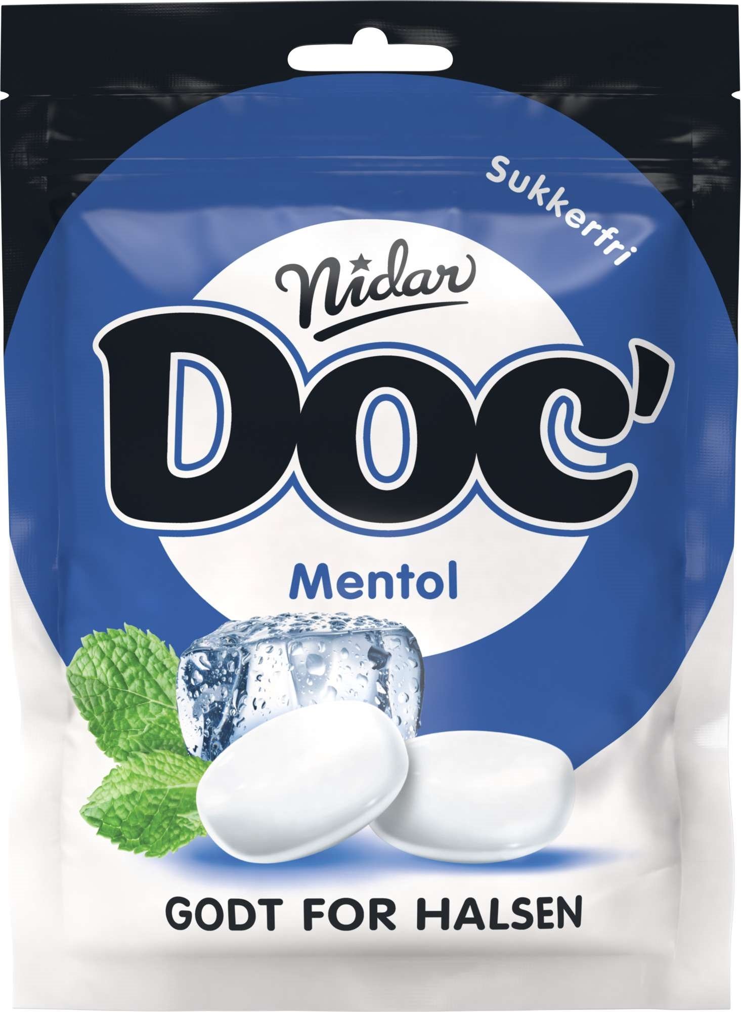 Doc halslinser mentol   50g