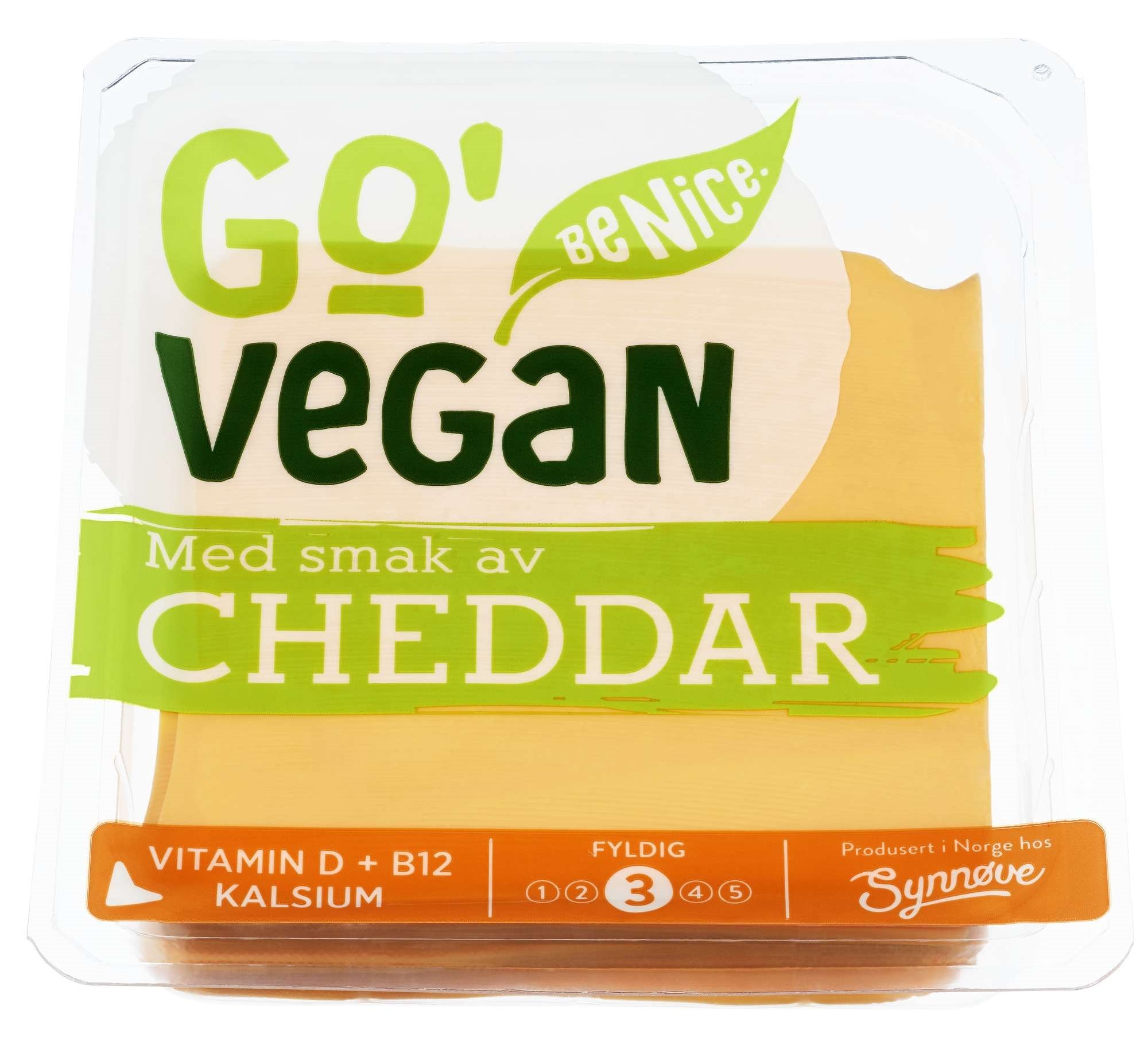 Go'vegan cheddar skivet   200g