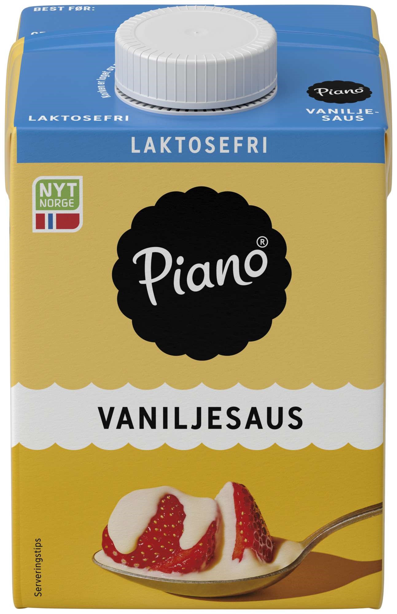 Piano vaniljesaus laktosefri  0,5l