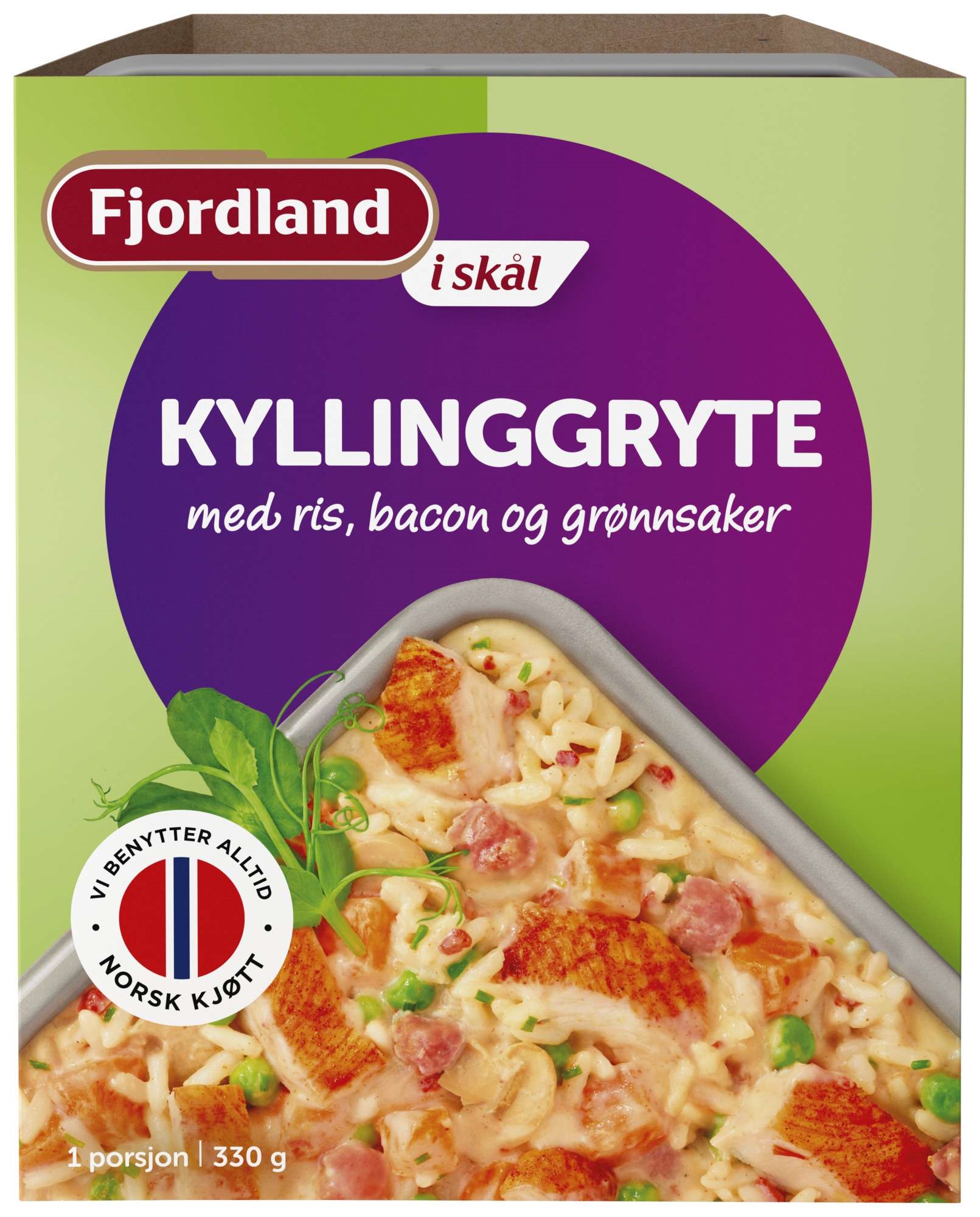 Fjordland kylling & ris skål   330g