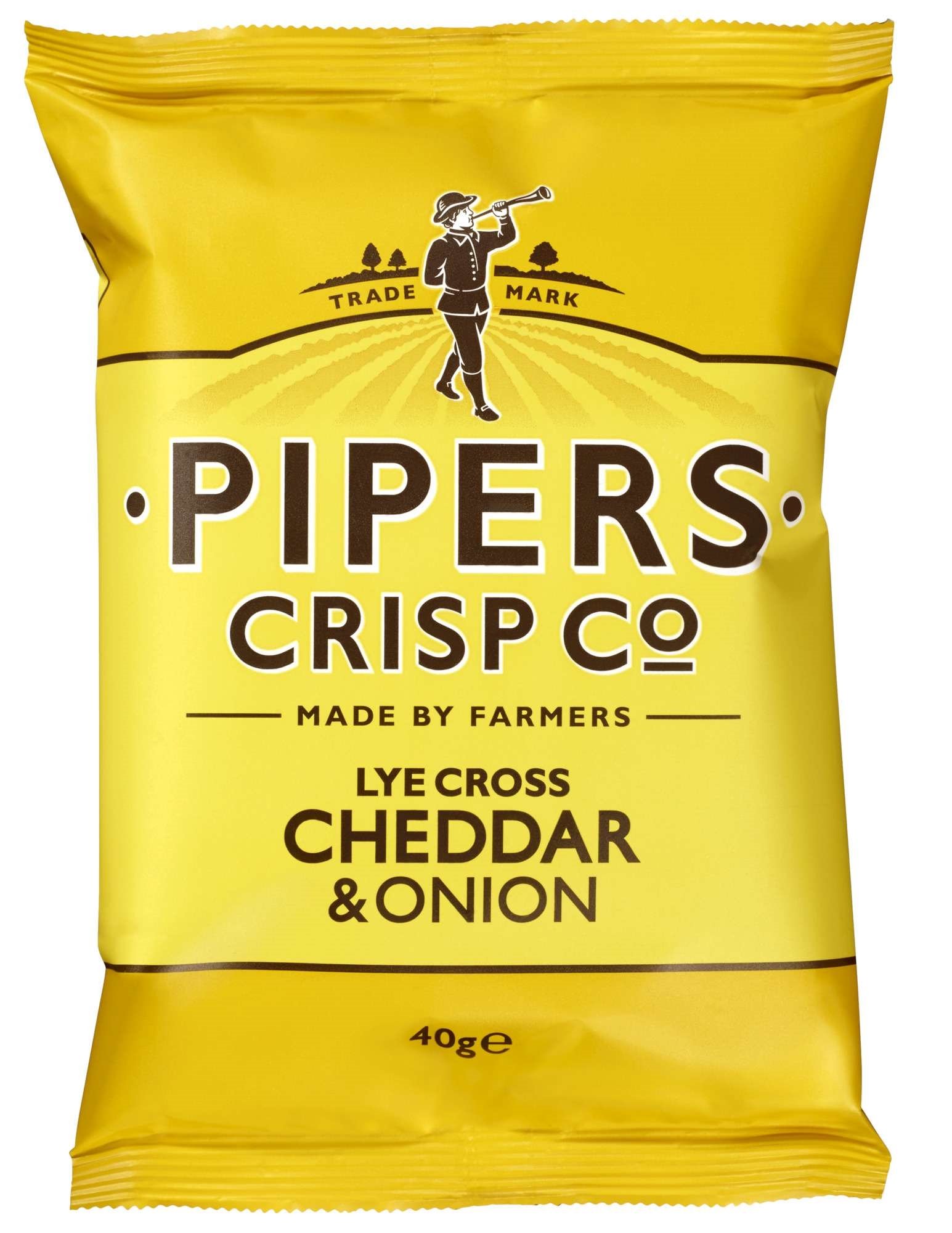 Pipers cheddar & onion   40g