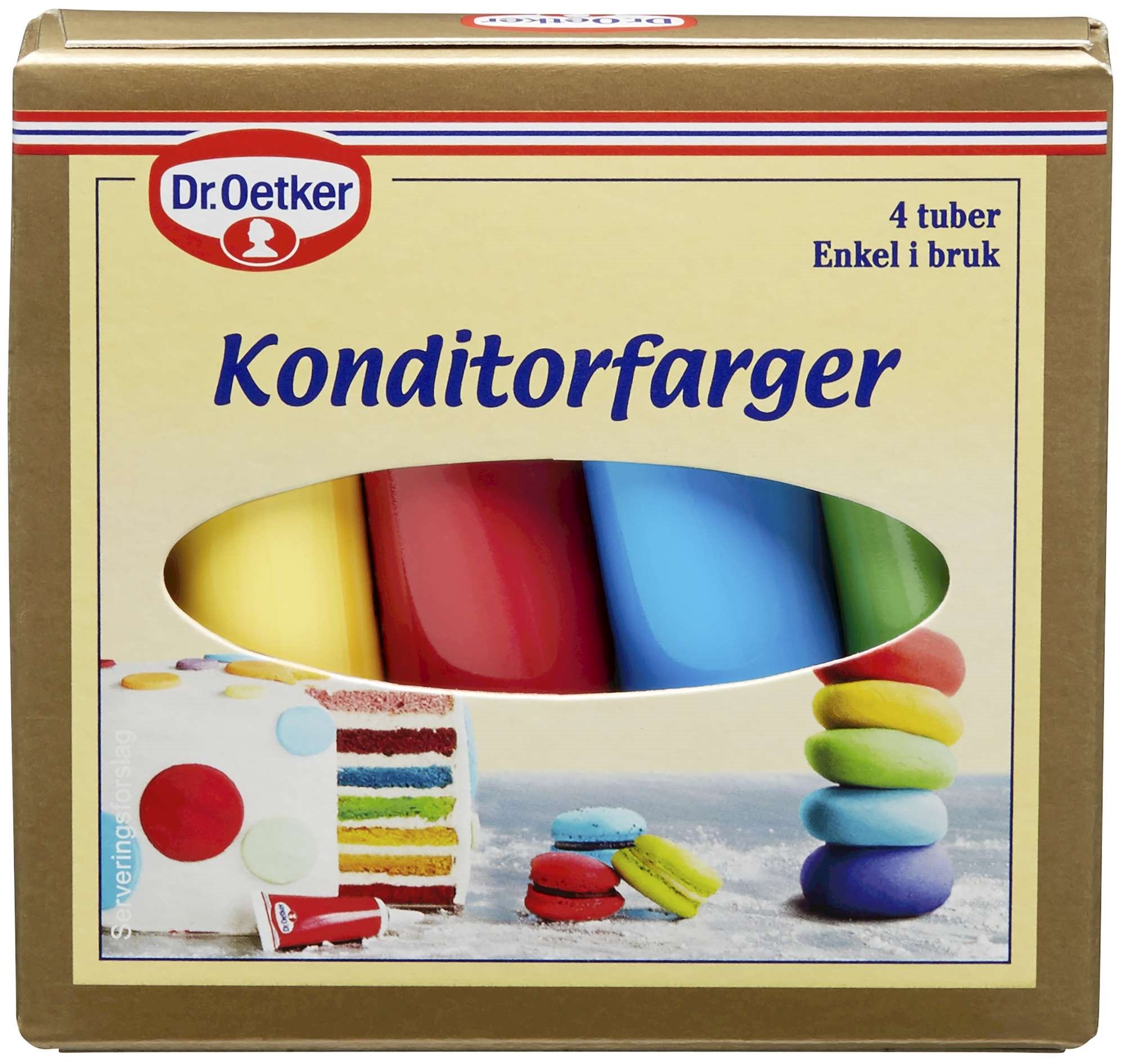 Konditorfarger     4x10g