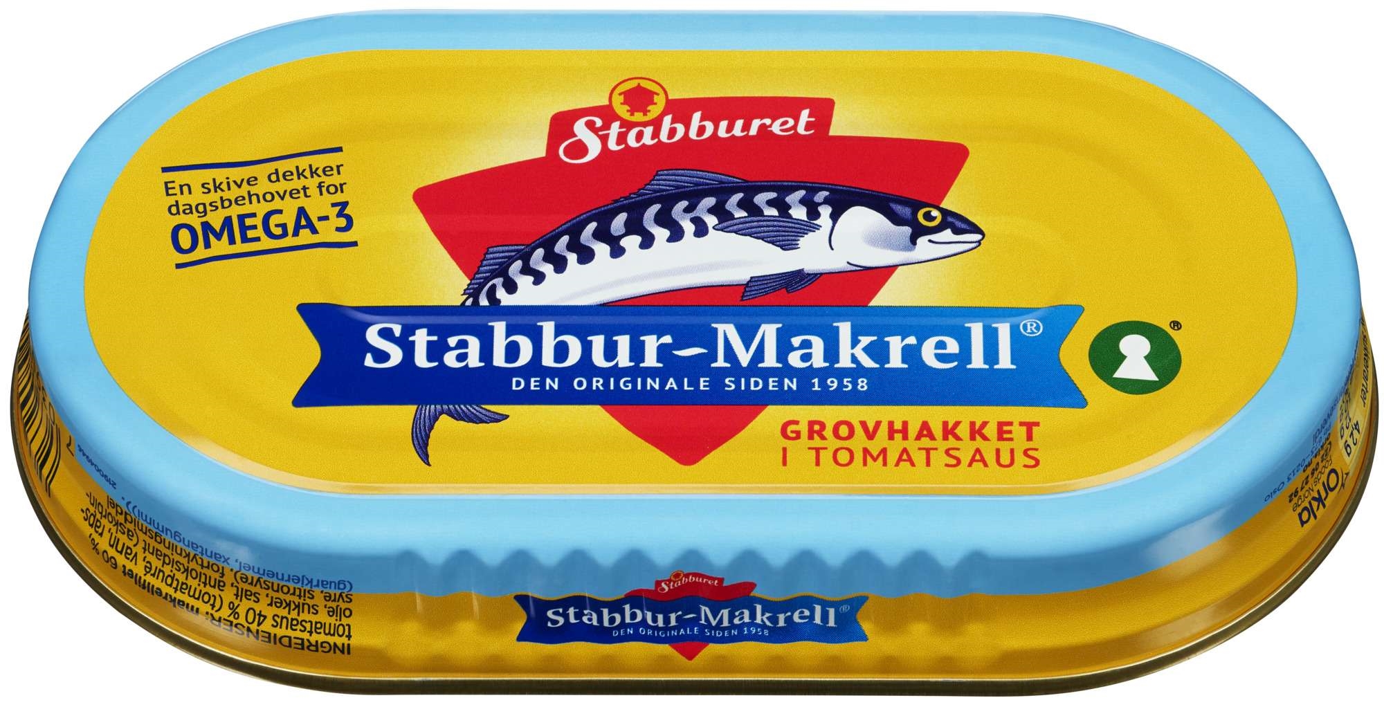 Stabbur-makrell grovhak.   170g