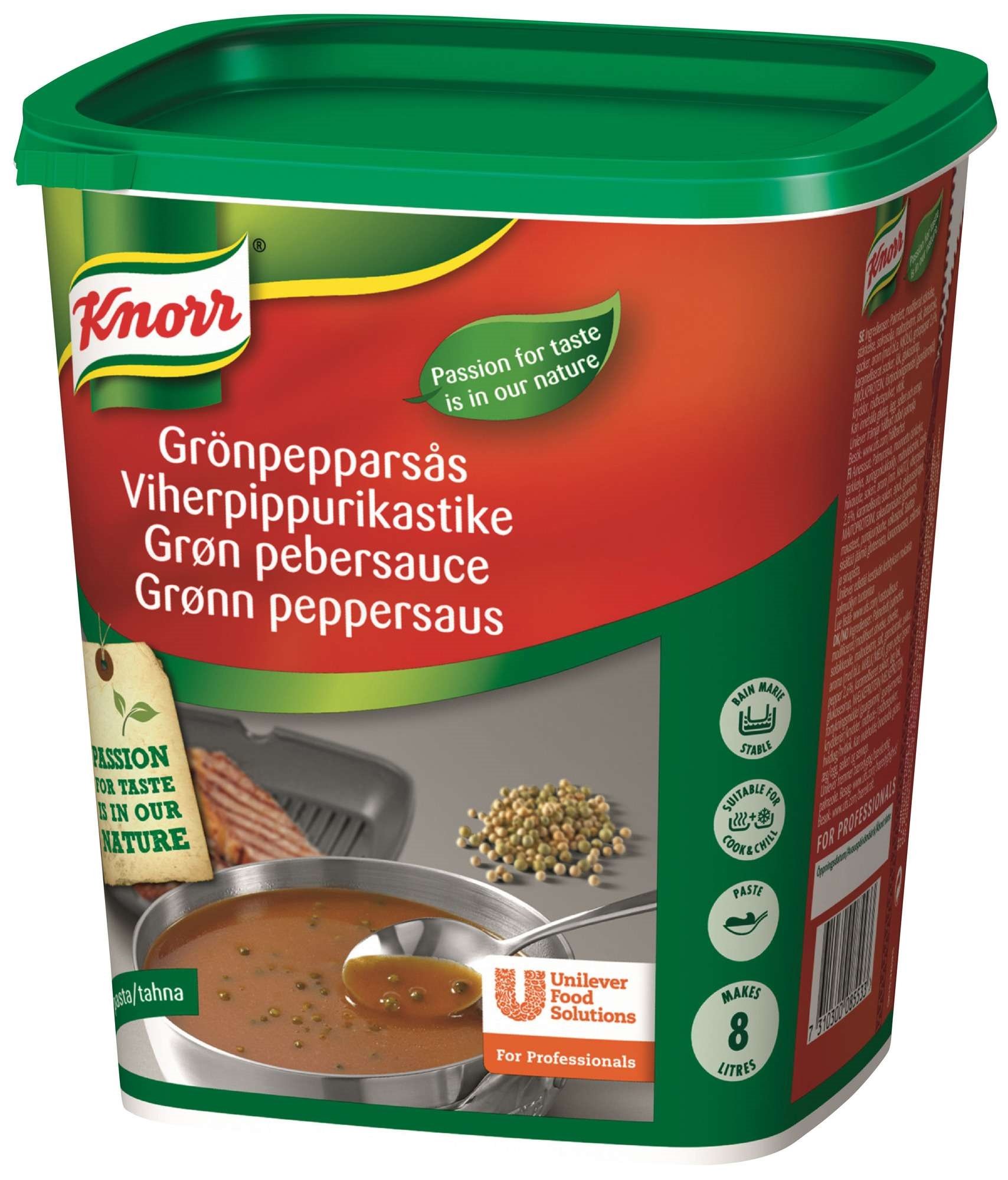 Grønn peppersaus pasta 8l