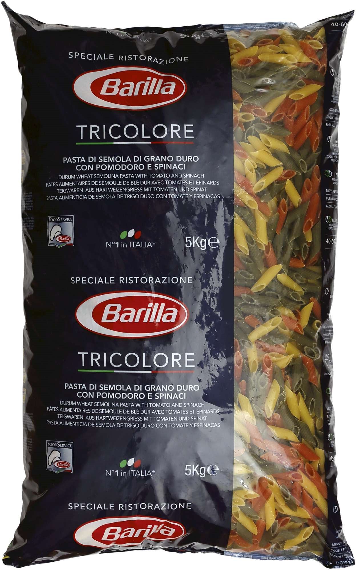 Mezze penne tricolore   5kg