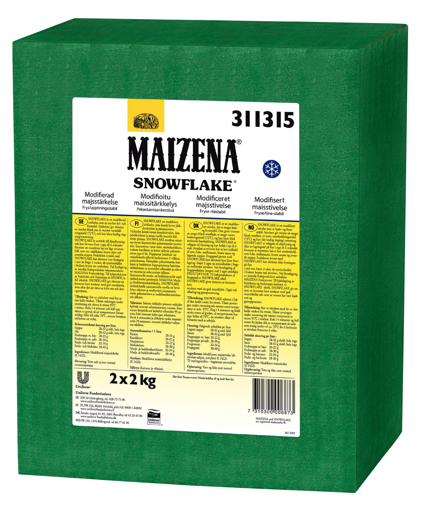 Maizena snowflake       2x2kg