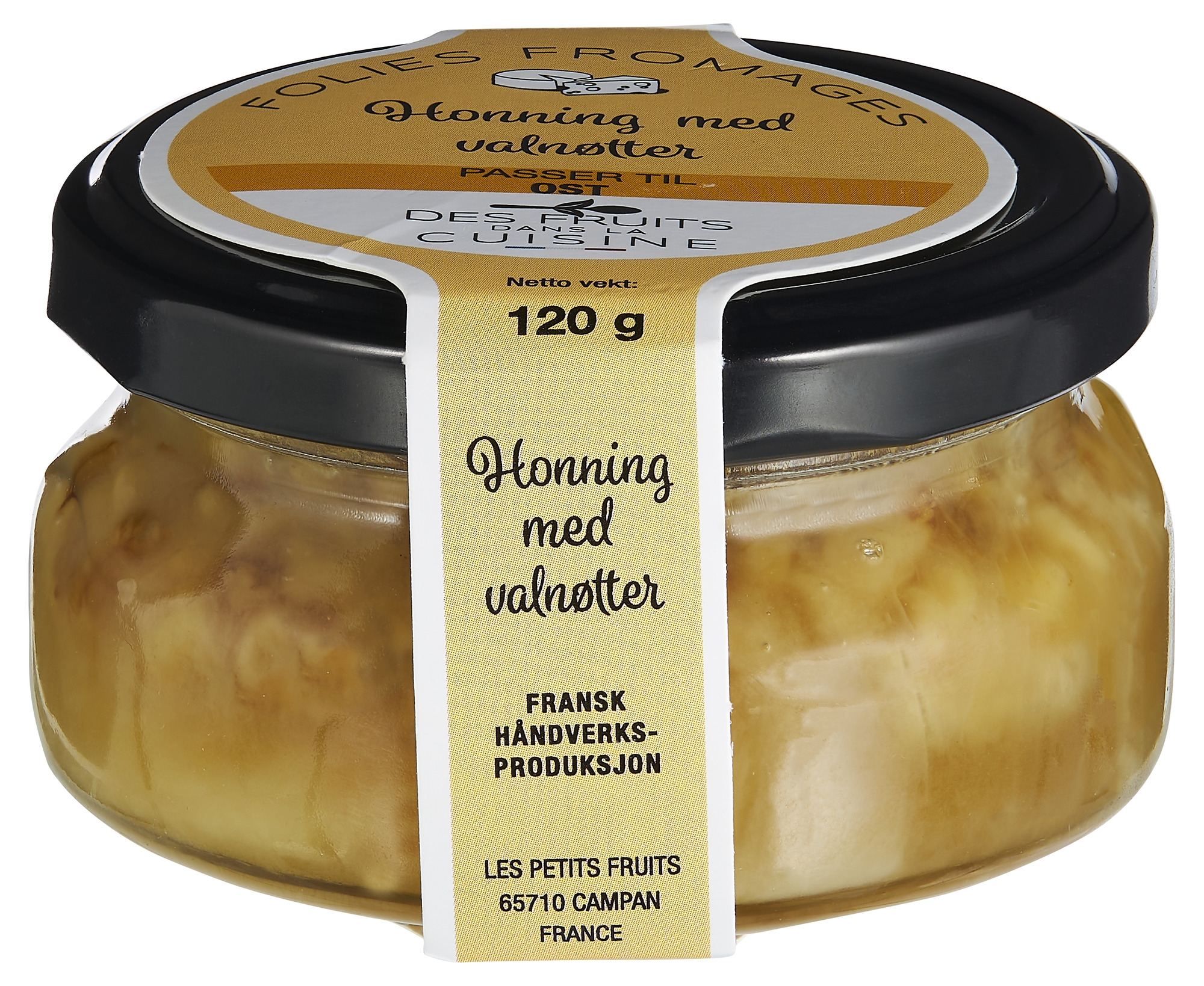 Honning med valnøtt til ost 120g