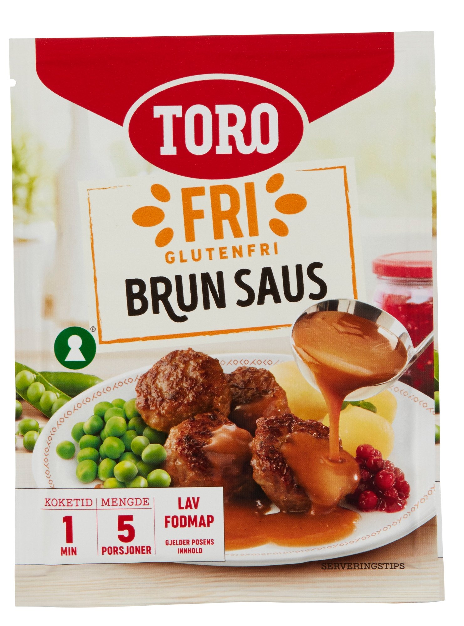 Brun saus pulver glutenfr.