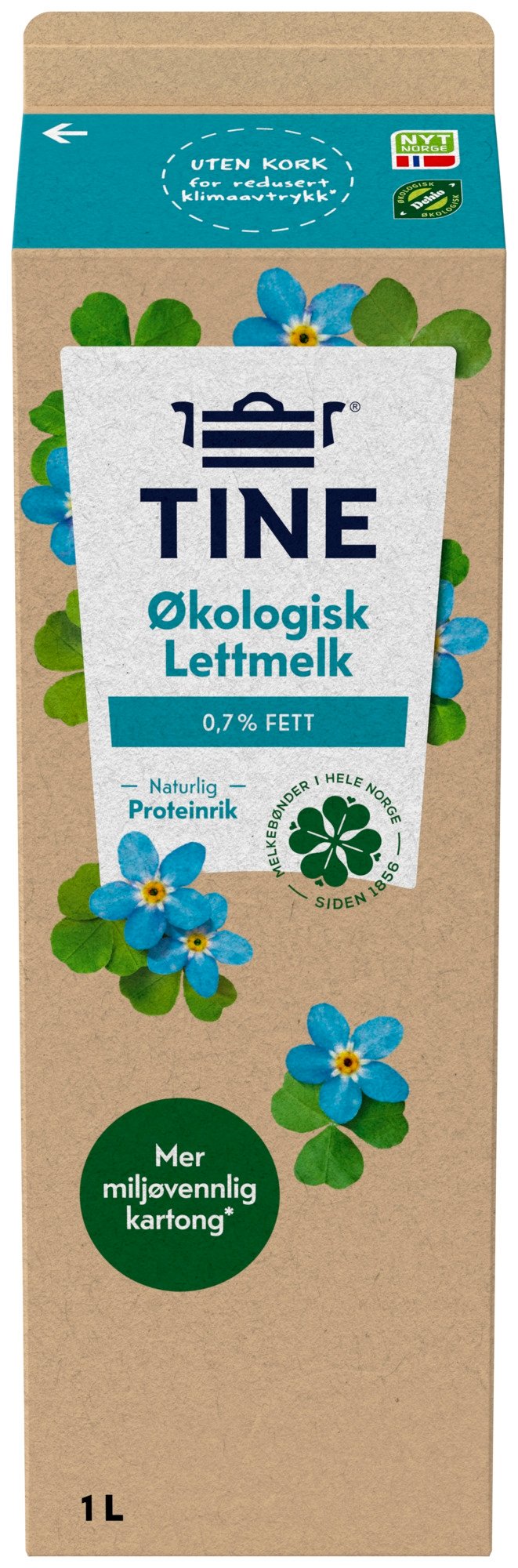 Ekstra lettmelk økol.   1l