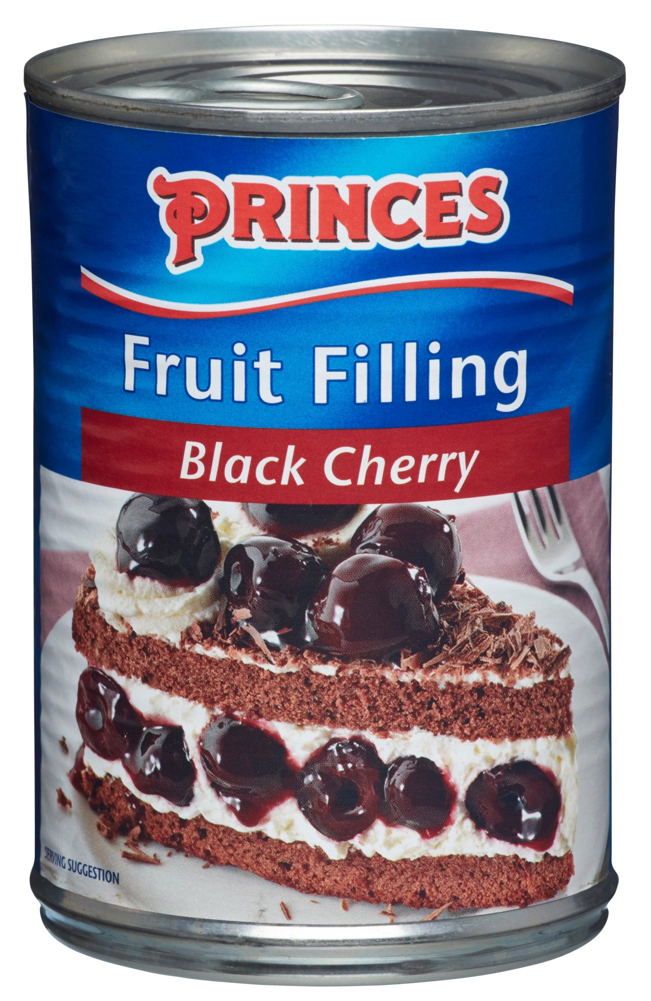 Prince's black cherry fruit filling   410g