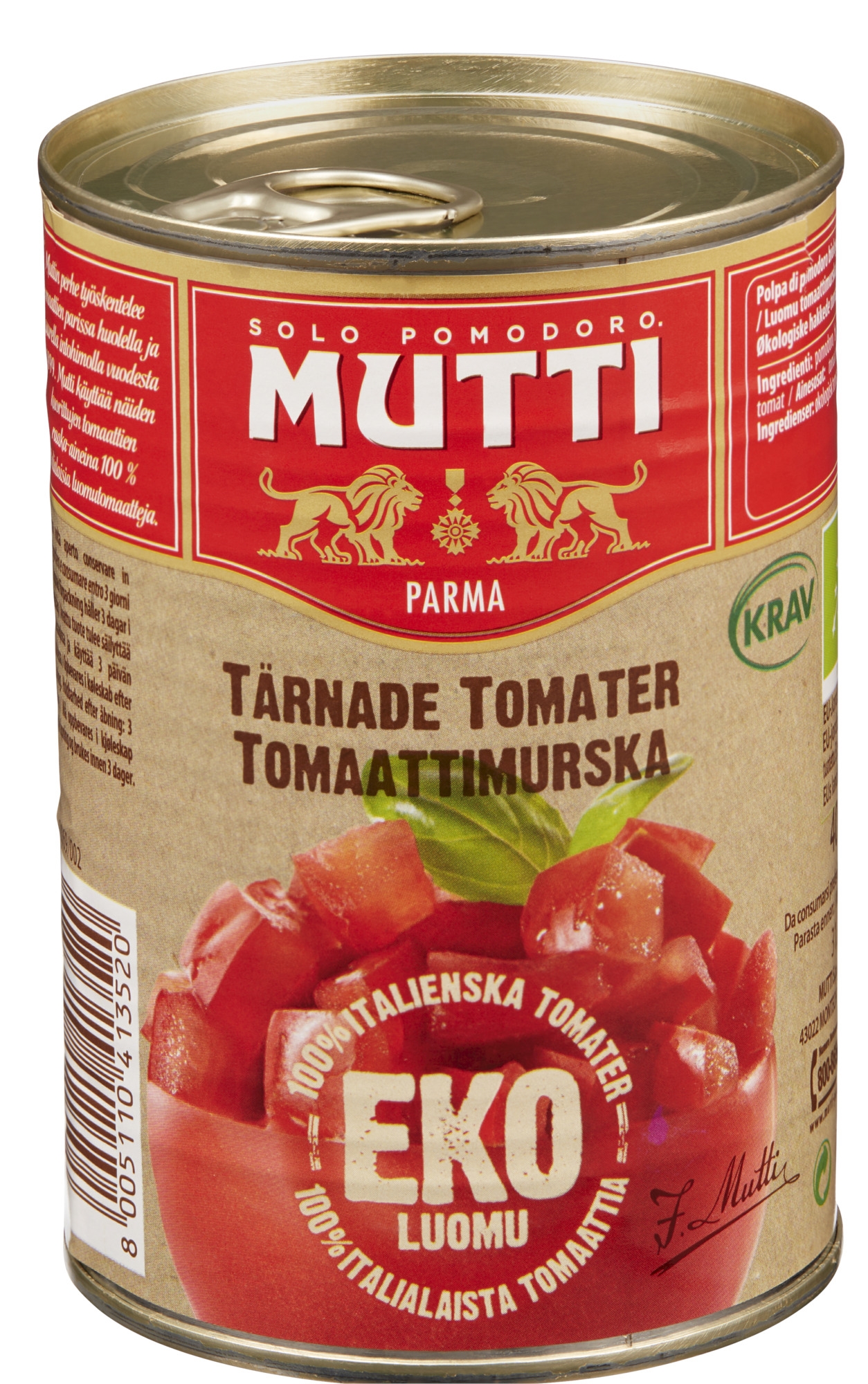 Tomater hakkede  økol.  400g