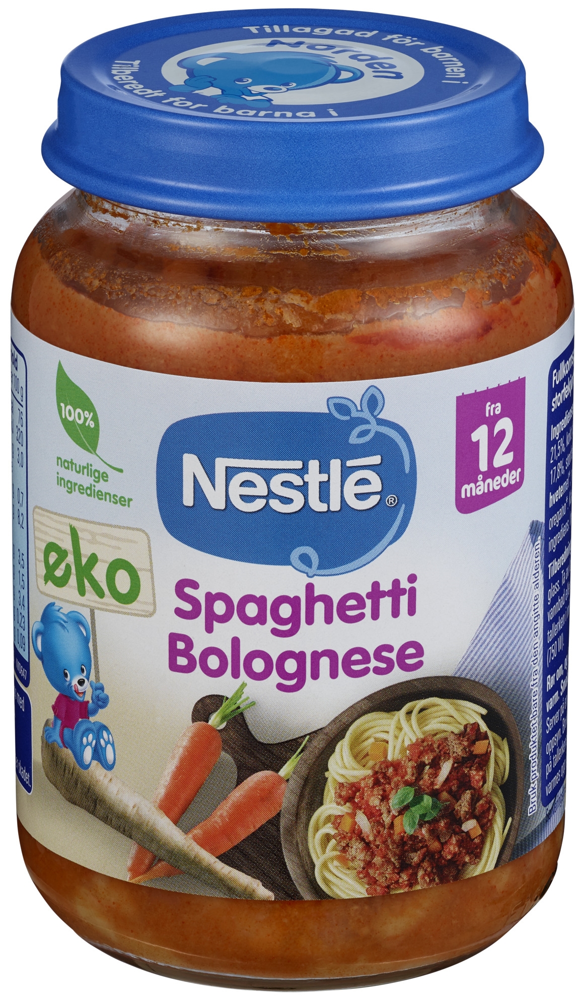 Spagetti bolognese 12m økol.   190g