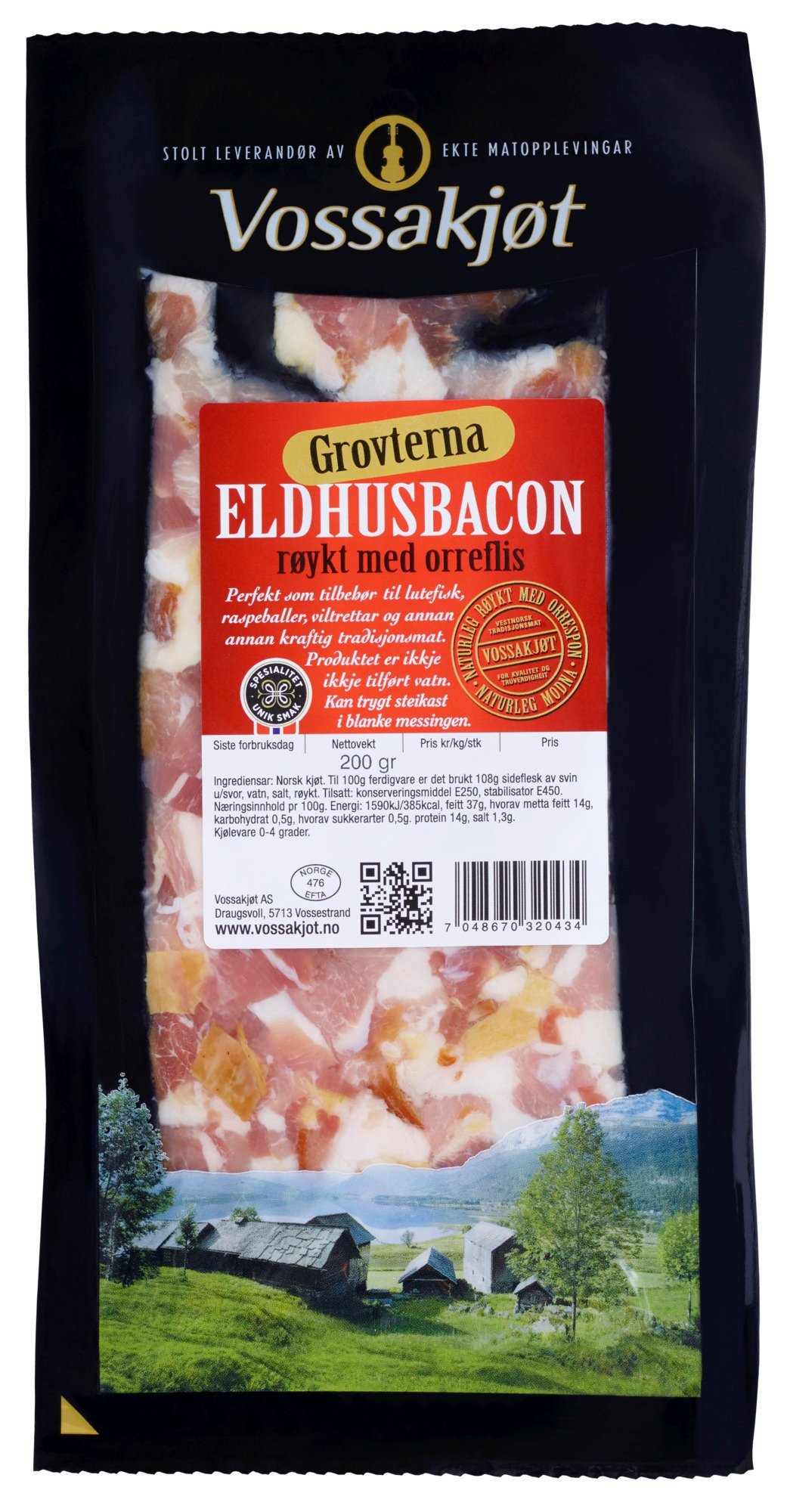 Grovterna eldhusbacon    200g