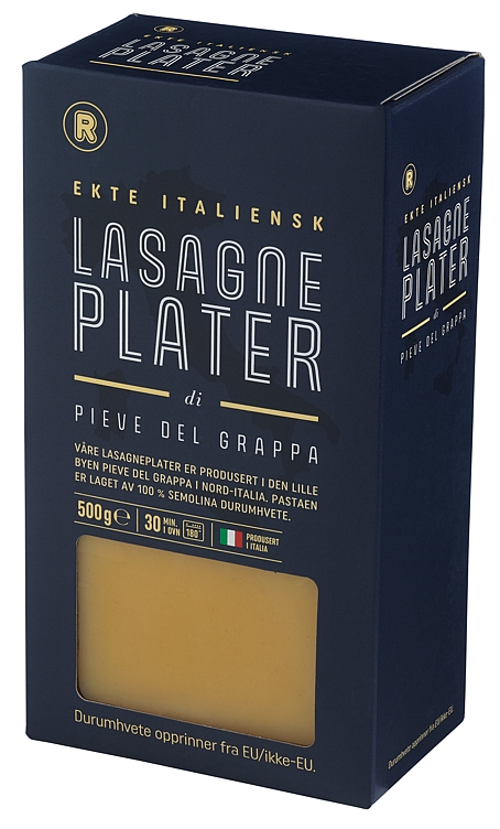 Lasagneplater  500g