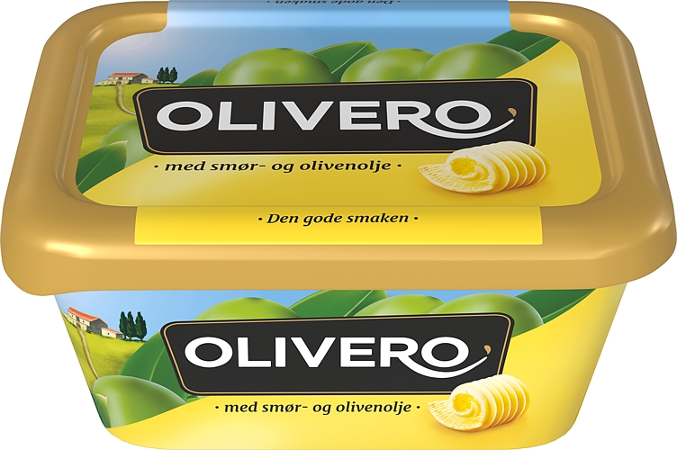 Olivero smør- og olivenolje beger   400g