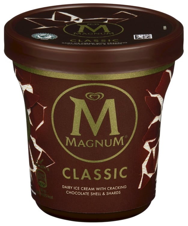 Magnum classic vaniljeis med melkesjokolade (28%) 440ml