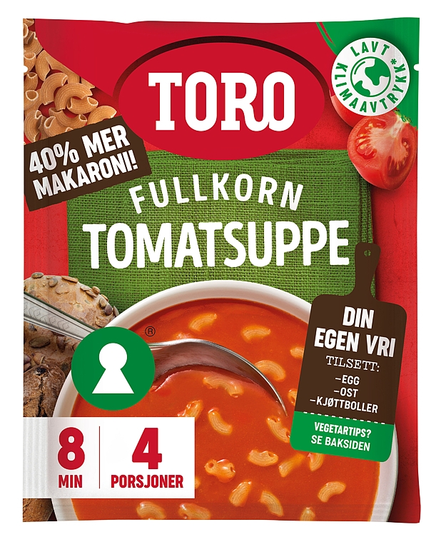 Tomatsuppe fullkornsmakaroni  127g