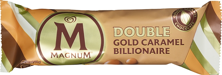 Magnum double gold caramel billionaire småis  85ml