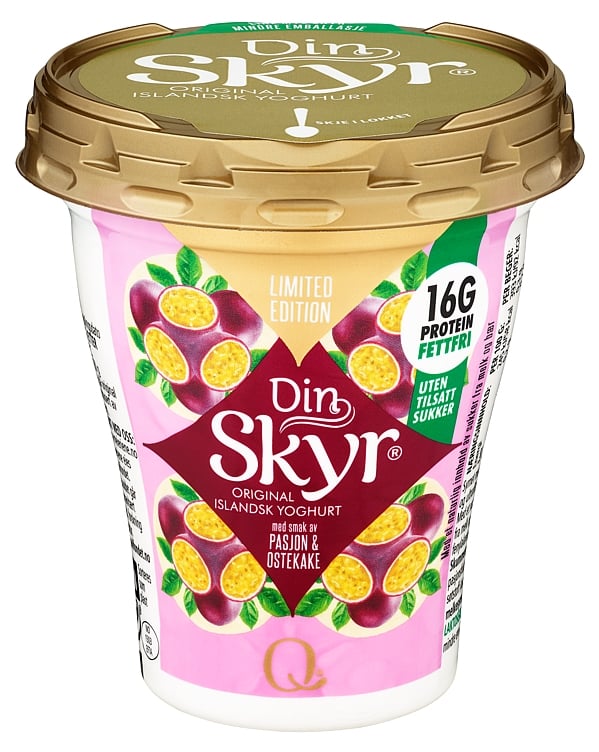 Din skyr pasjon & ostekake  160g