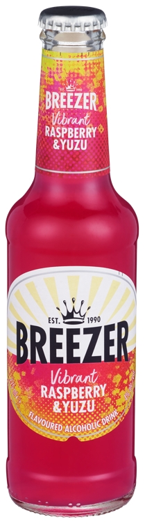 Breezer raspberry yuzu fl   4%   24x27,5cl