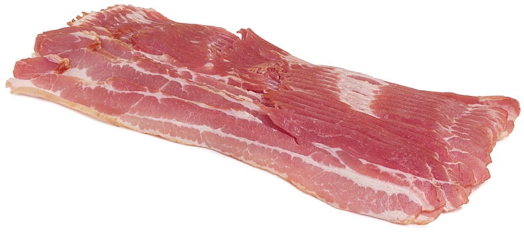 Bacon u/svor skivet   6xca500g   kg