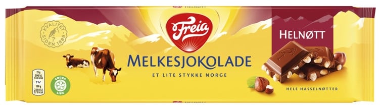 Melkesjokolade helnøtt 200g