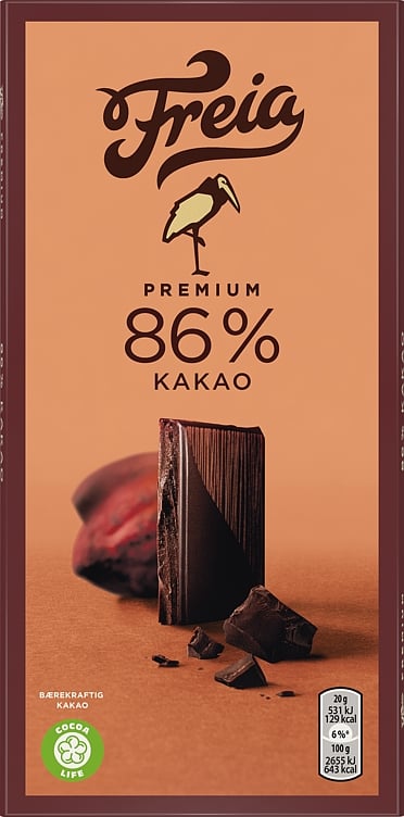 Premium mørk 86% kakao 100g