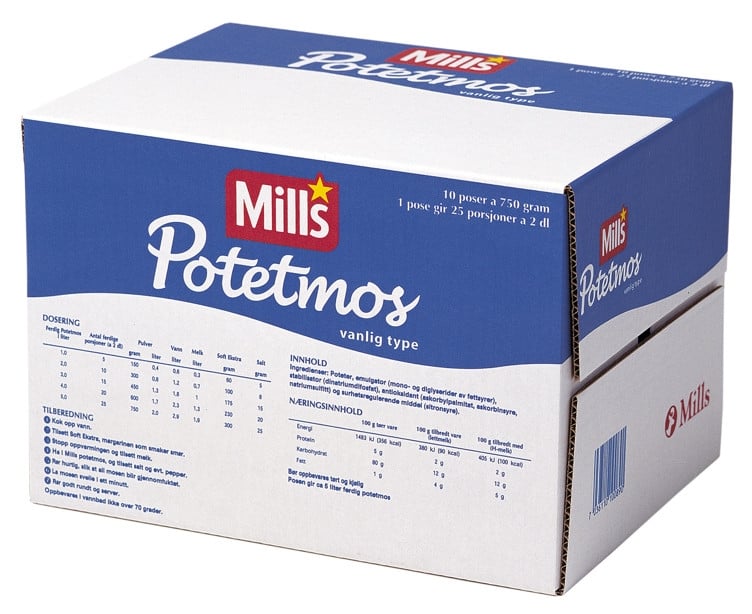 Potetmos,vanlig   750g