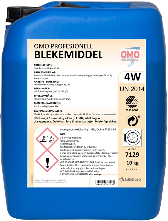 Omo prof.blekemiddel    4w    10kg