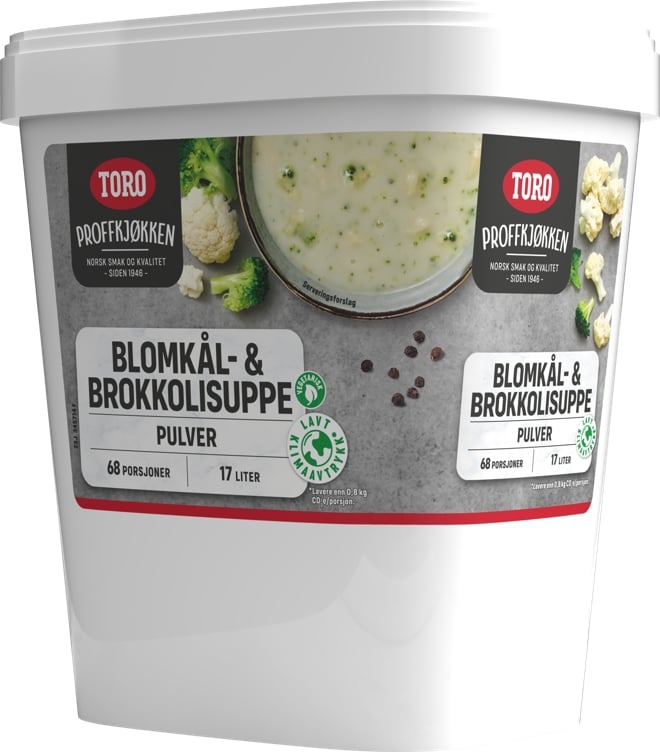 Blomkål og broccolisuppepulver 15l  1kg