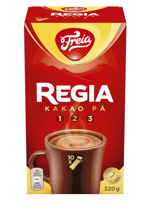 Regia sjokoladedrikk 10pk 320g