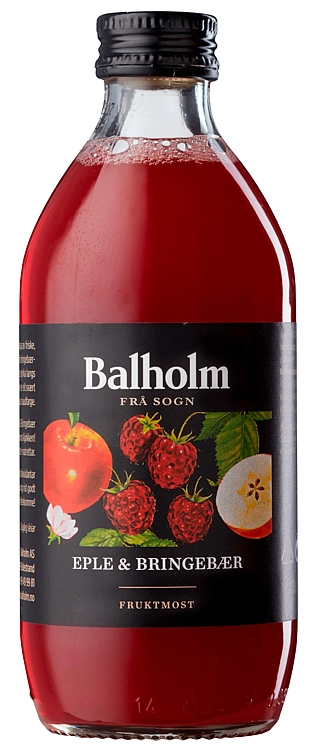 Balholm friskpressa eple&bringebær  12x33cl