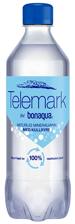 Telemark kildevann m/kullsyre naturell   24x0,5l