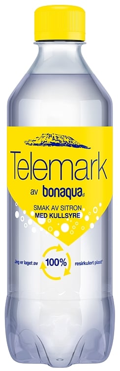 Telemark kildevann m/kullsyre sitron   24x0,5l