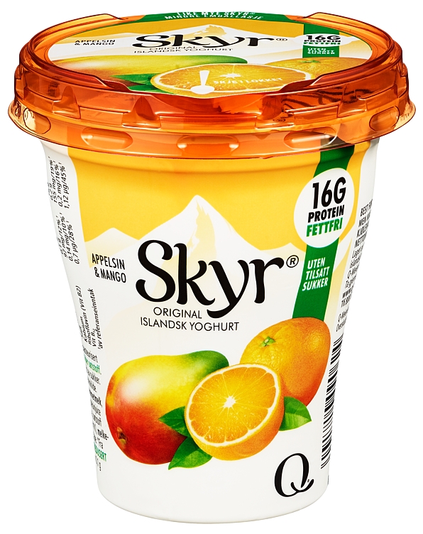 Q skyr appelsin & mango beg 160g