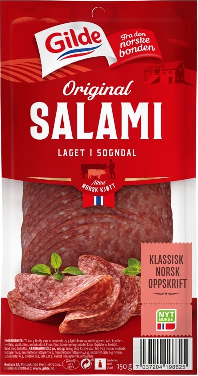 Salami skivet     150g