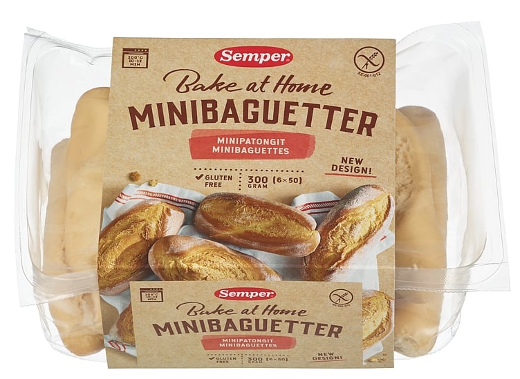 Minibaguetter glutenfri  300g