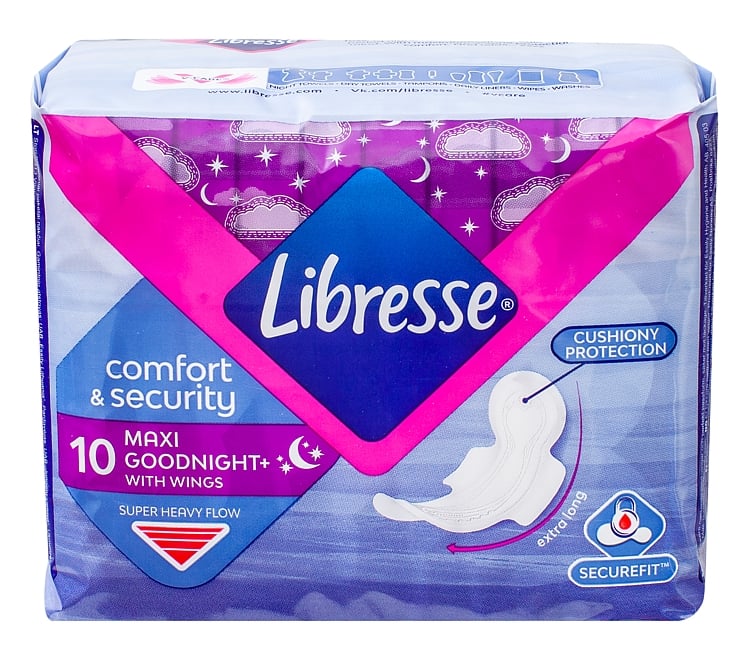 Libresse maxi goodnight wing   10stk