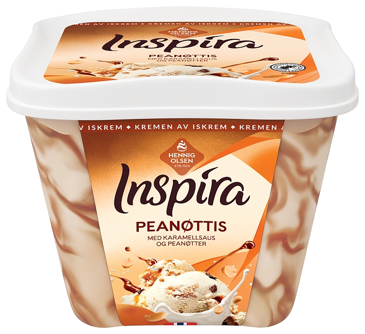 Inspira peanøtt fløteis   0,9l