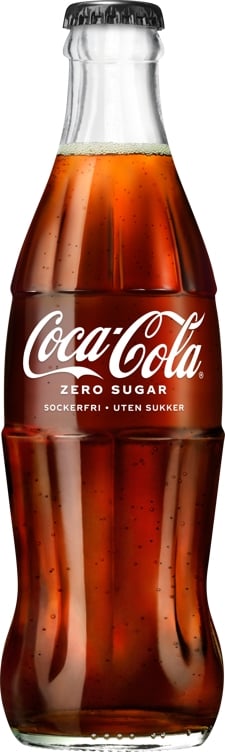 Coca-cola uten sukker glassflaske   24x0,33l