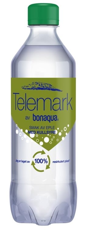 Telemark kildevann m/kullsyre eple   24x0,5l