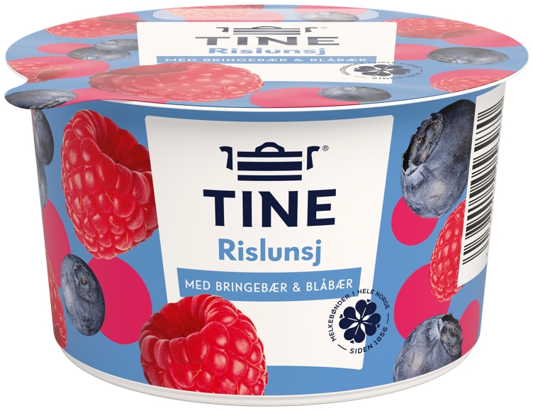 Rislunsj bringebær/blåbær     150g