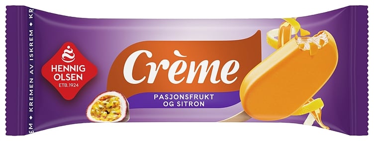 Creme pasjonsfrukt sitron fløteis   110ml