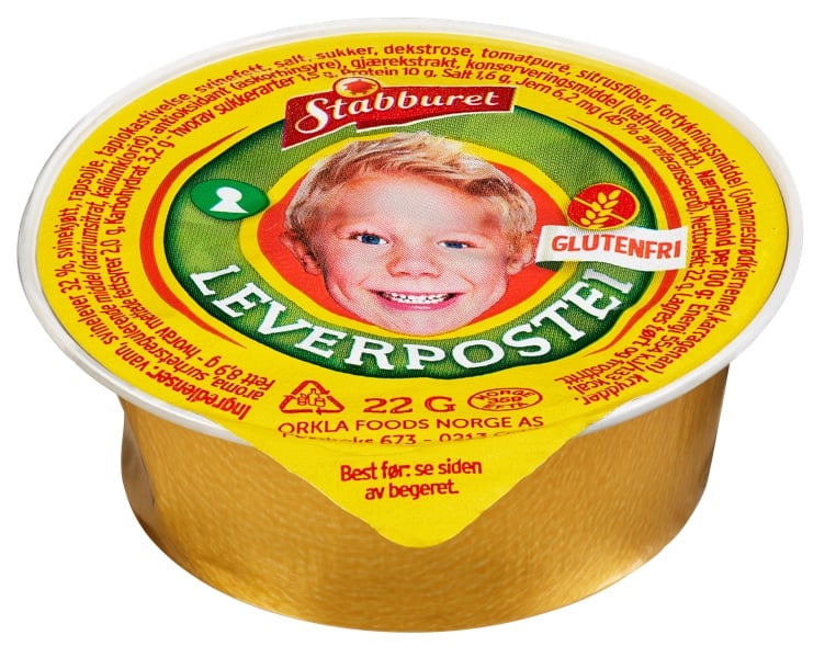 Leverpostei glutenfri 22g