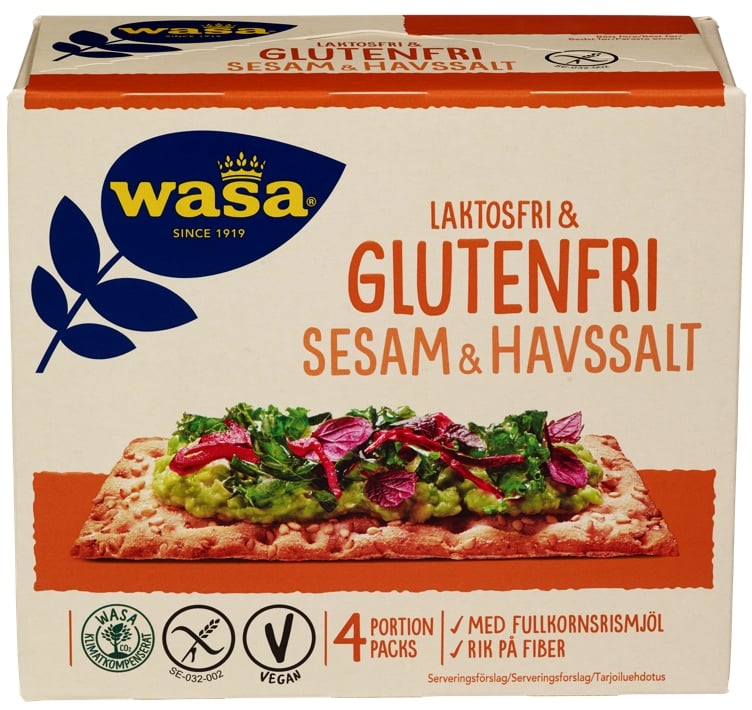 Wasa sesam&havsalt glutenfri   240g